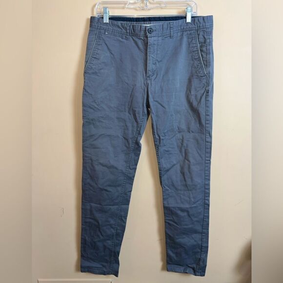 Zara Man Sport Wear Size 34 Basic Collection Gray Chino Pants - Picture 1 of 8